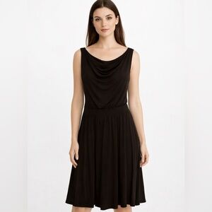 Anthropologie Maeve Black Midi Dress size Large
